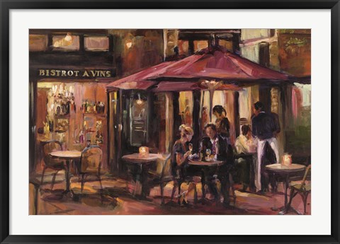 Framed Bistrot A Vins Print