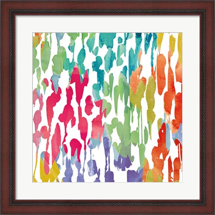 Framed Splashes of Color III Print