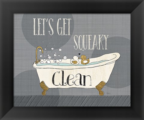 Framed Squeaky Clean I Print
