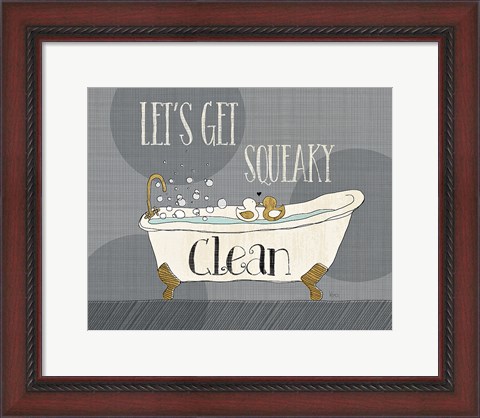 Framed Squeaky Clean I Print