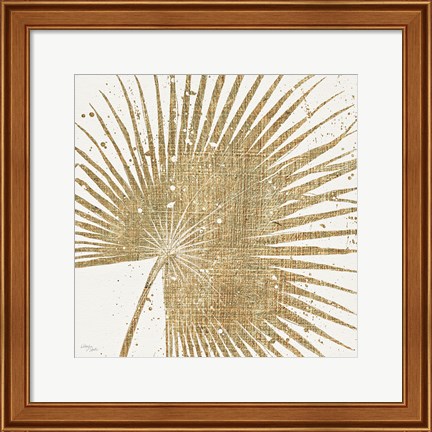 Framed Gold Leaves II Print