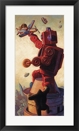 Framed Robo Kong Print