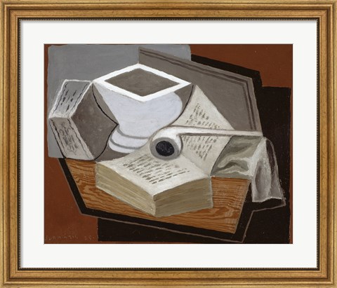 Framed Open Book, 1925 Print