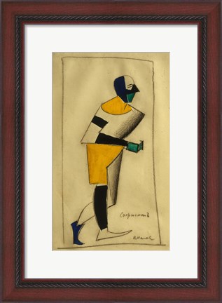Framed Athlete, 1913 Print