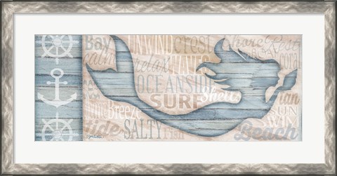 Framed Ocean Life Mermaid Print