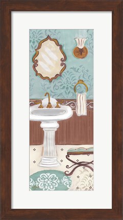 Framed Fancy Bath Panel I Print