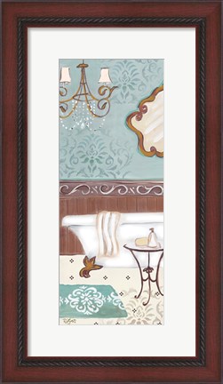 Framed Fancy Bath Panel II Print