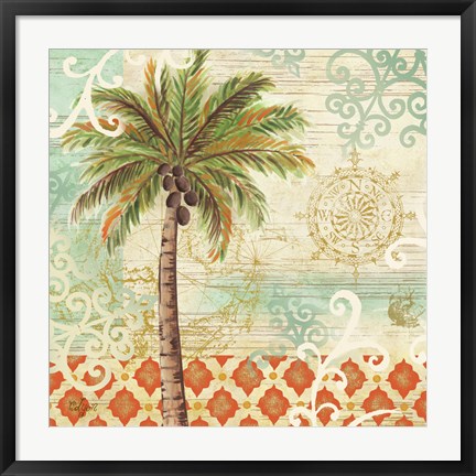 Framed Spice Palms I Print
