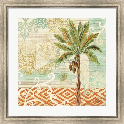 Framed Spice Palms II Print