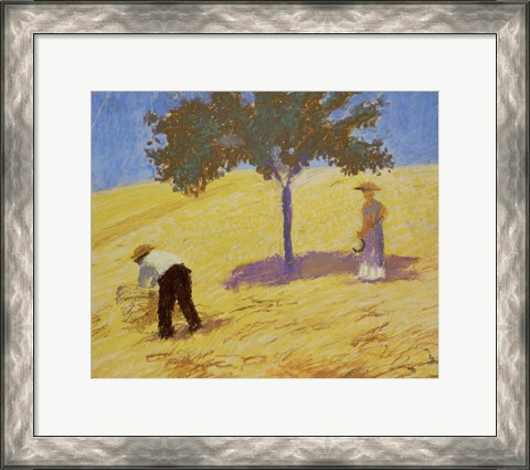 Framed Baum Im Kornfeld - Tree In A Rye-Field, 1907 Print