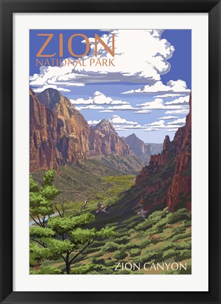 Framed Zion Canyon Print