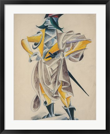 Framed Soldier, 1920 Print