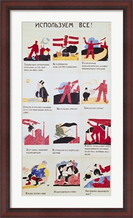 Framed Let&#39;s Use Everything! , 1921 Print