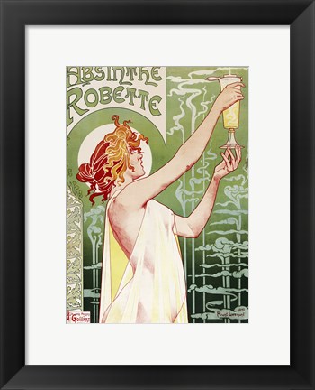 Framed Absinthe Robette Archival Print