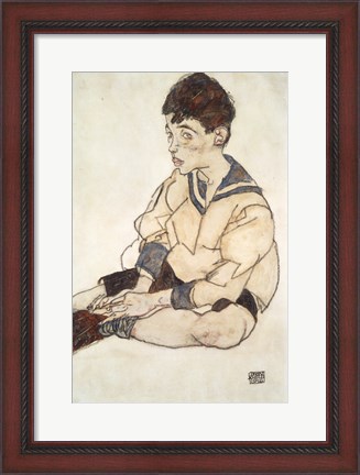 Framed Portrait Of Paul Erdmann In A Sailor Suit Print
