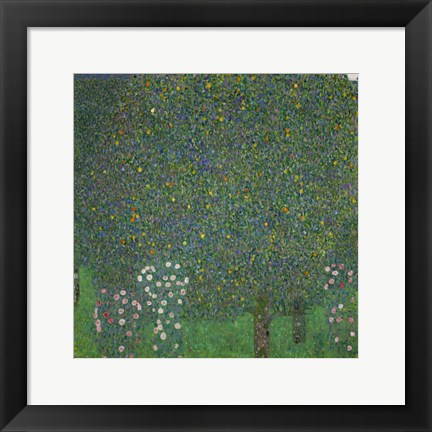Framed Roses Under The Trees, 1918 Print
