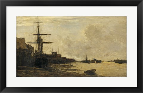 Framed Thames At Erith Print