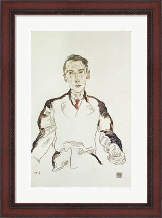 Framed Portrait of Dr. Heinrich Rieger, 1917 Print