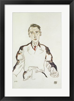 Framed Portrait of Dr. Heinrich Rieger, 1917 Print