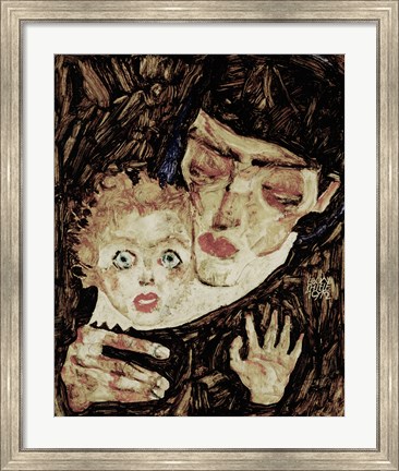 Framed Mother And Child II, 1912 Print