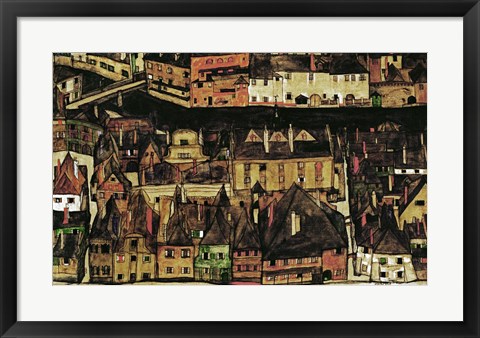Framed Small City III, 1913 Print