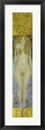 Framed Nude Veritas, 1899 Print