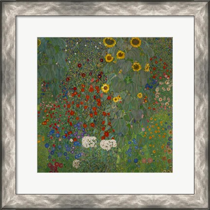 Framed Sunflowers, 1912 Print