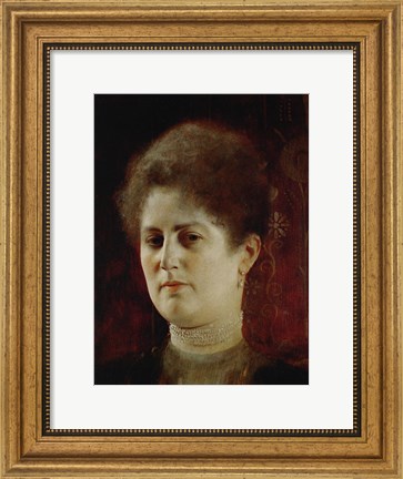 Framed Portrait of a Lady (Perhaps Mrs.  Heymann) Print