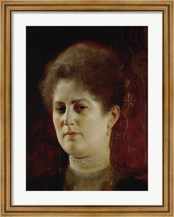 Framed Portrait of a Lady (Perhaps Mrs.  Heymann) Print