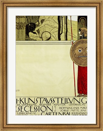Framed Poster for the First Art Exhibition of the &quot;&quot;Secession&quot;&quot; Art Movement Print