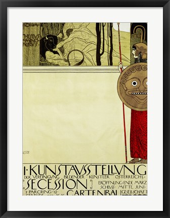 Framed Poster for the First Art Exhibition of the &quot;&quot;Secession&quot;&quot; Art Movement Print