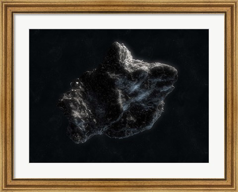 Framed Asteroid in Space Print