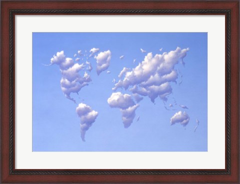 Framed Clouds Forming the Continents Print