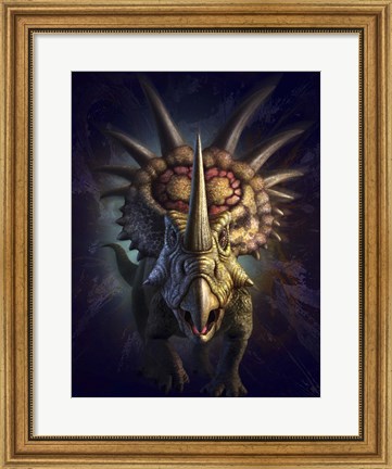 Framed Styracosaurus Print