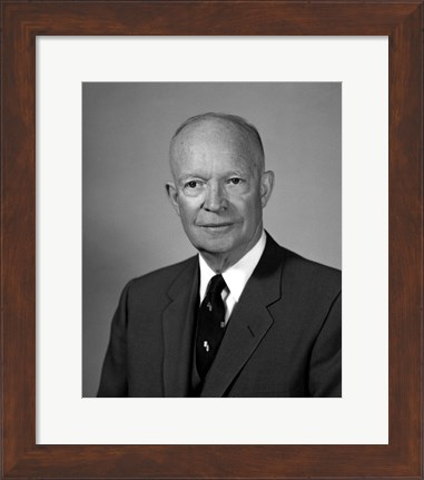 Framed President Dwight Eisenhower Print