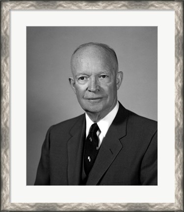 Framed President Dwight Eisenhower Print