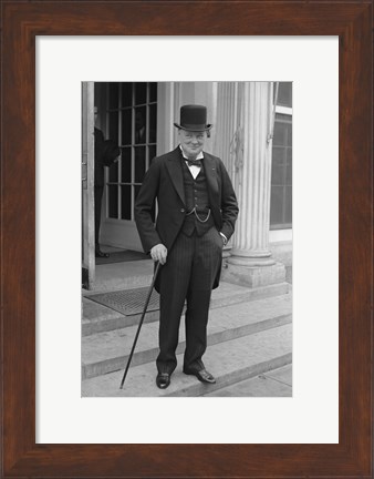 Framed Winston Churchill Print