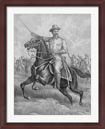 Framed Colonel Theodore Roosevelt Print