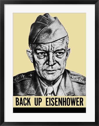 Framed General Dwight Eisenhower Print