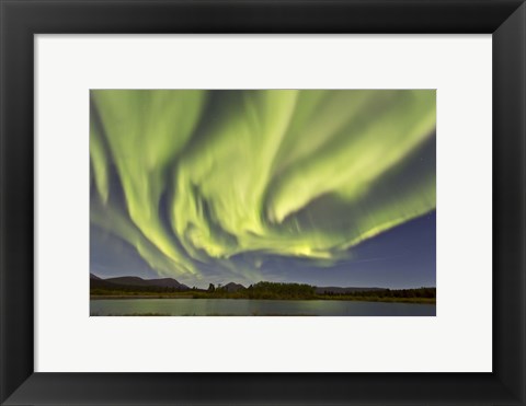 Framed Aurora Borealis, Yukon, Canada Print
