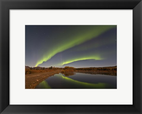 Framed Aurora Borealis, Canada Print