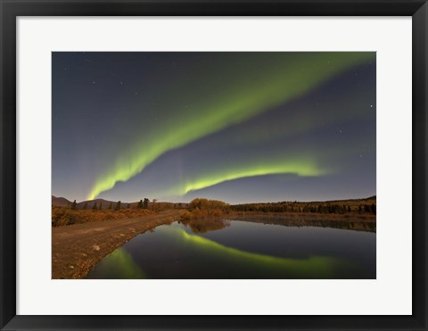 Framed Aurora Borealis, Canada Print