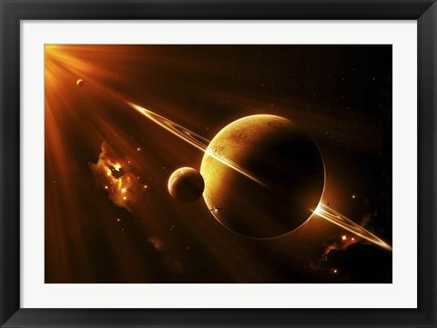 Framed Extraterrestrial Spacecraft Print