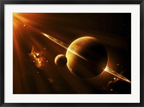 Framed Extraterrestrial Spacecraft Print