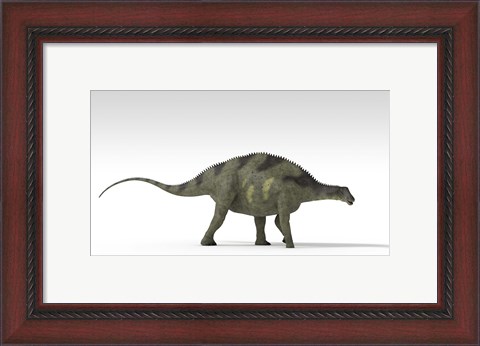 Framed Brachytrachelopan Dinosaur Print
