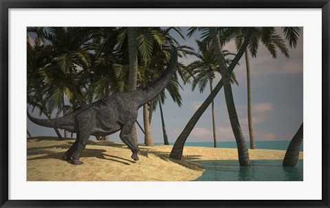 Framed Large Brachiosaurus Print