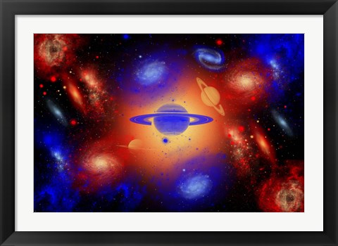 Framed Creation of the Universe Print