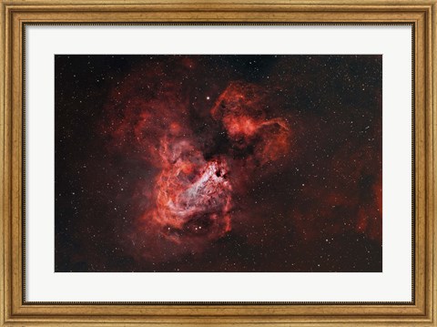 Framed M17, The Omega Nebula Print