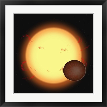 Framed HD 209458B (Extra Solar Planet) Print