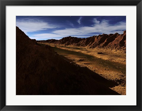 Framed River on Mars Print